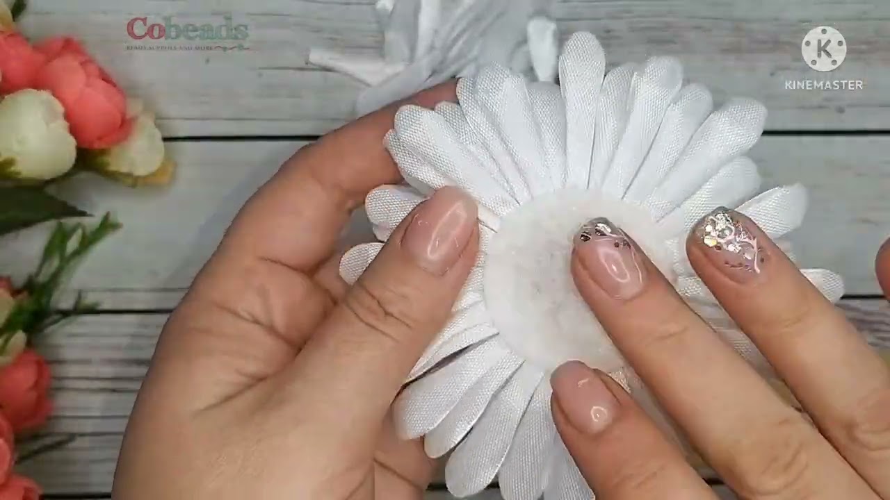 Их раскупают первыми🎀Бантики Ромашки из узкой ленты 1.2 см