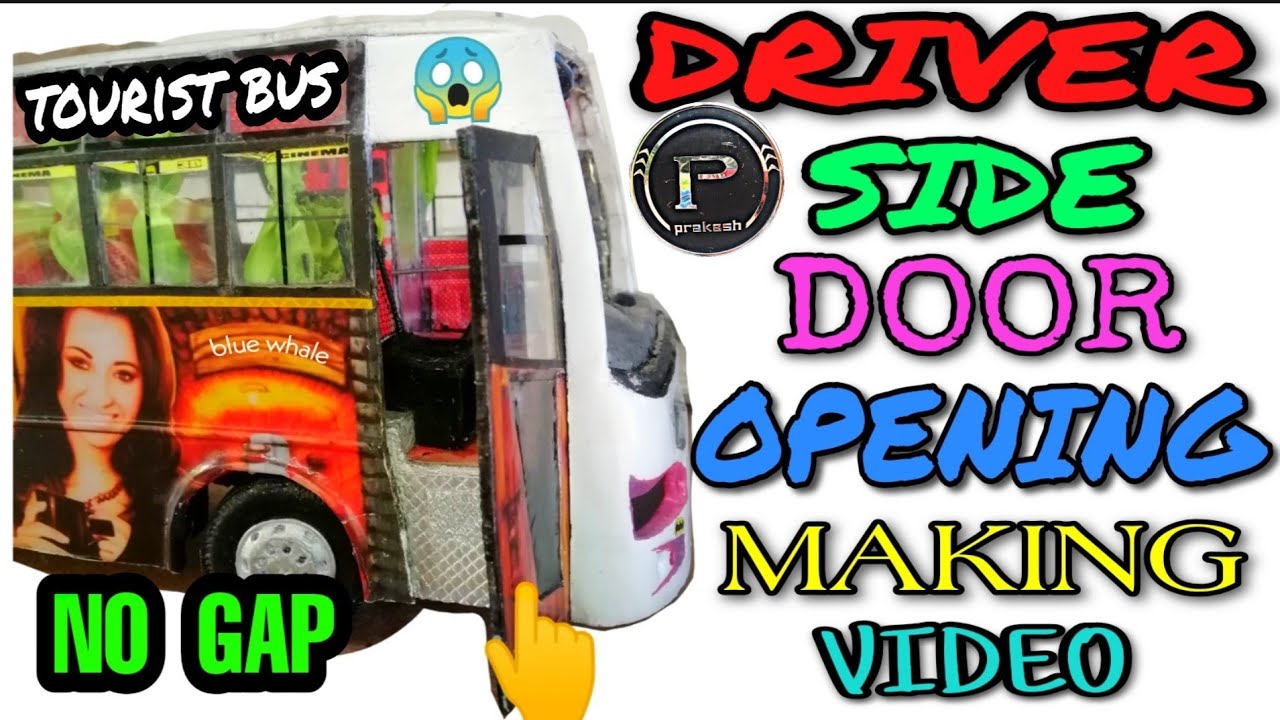 TOURIST BUS DRIVER SIDE DOOR  OPENING  | akshay chandran | #prakashbody, #touristbus