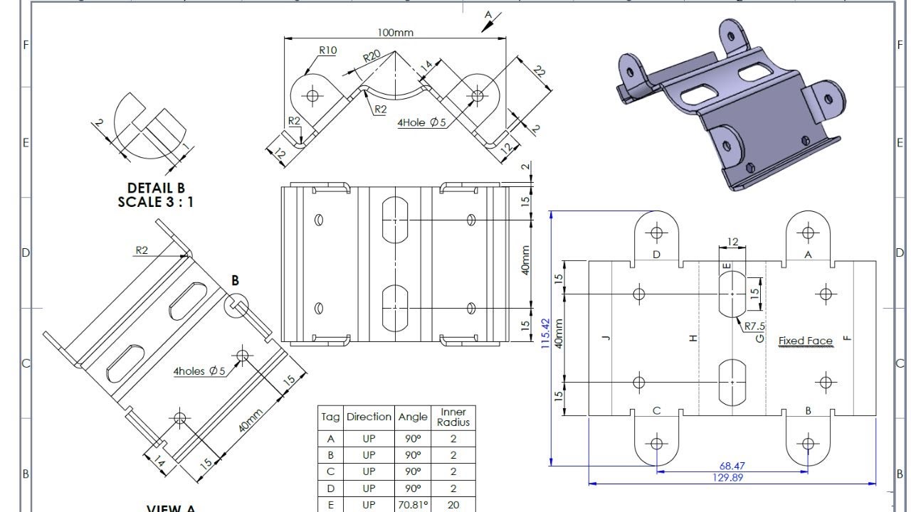 Sheet metal Advance Exercise 02