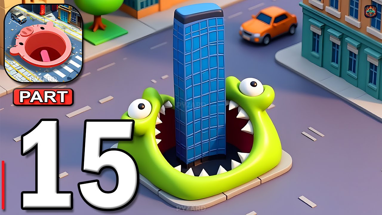 Hole.io - Gameplay Walkthrough Part 15 - Swallow Everything & Dominate the City (Android, iOS)