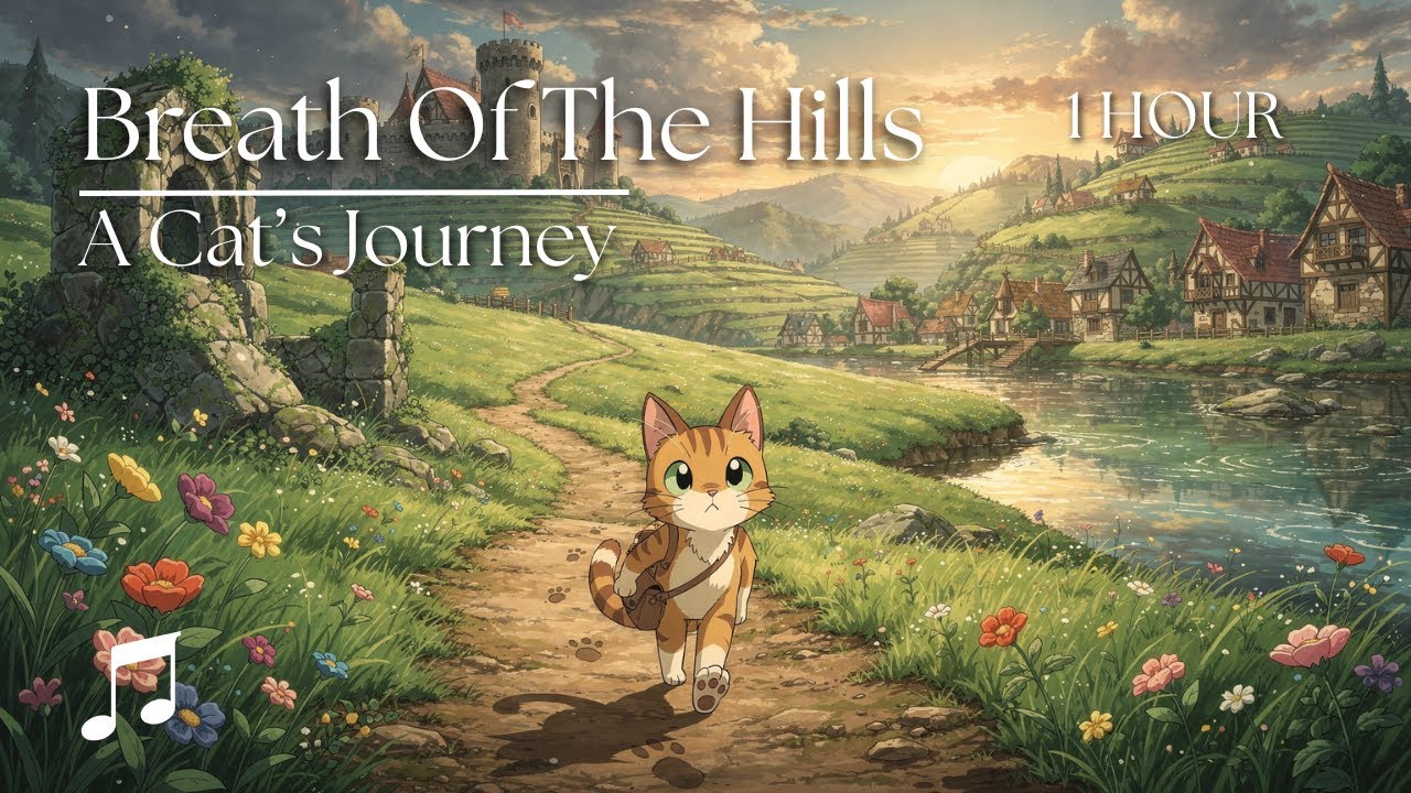[1 HOUR] Fantasy Music For Focus, Chill & Sleep - Breath Of The Hills