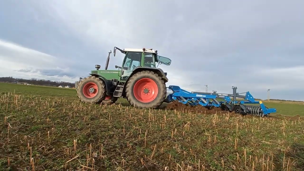 Pierwsze testy uprawy bezorkowej Fendt 510C vs Pol-Grom Hestia 260