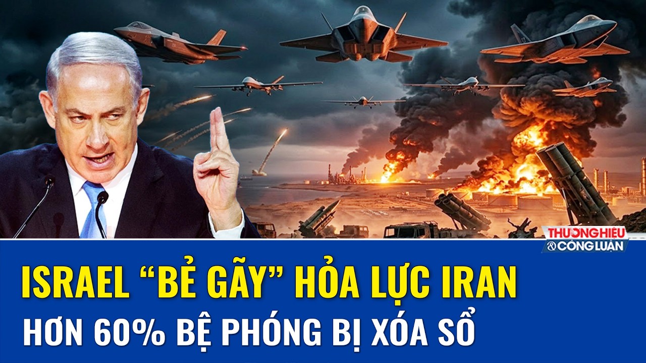 Thời sự Quốc tế trưa 17/03: Đòn đánh hủy diệt hỏa lực - Israel phá hơn 60% bệ phóng tên lửa Iran
