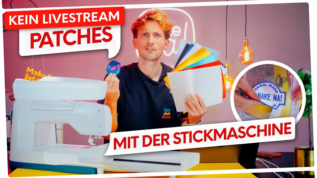 🧵 Sticken: Bügel-Patches / Aufnäher selber machen