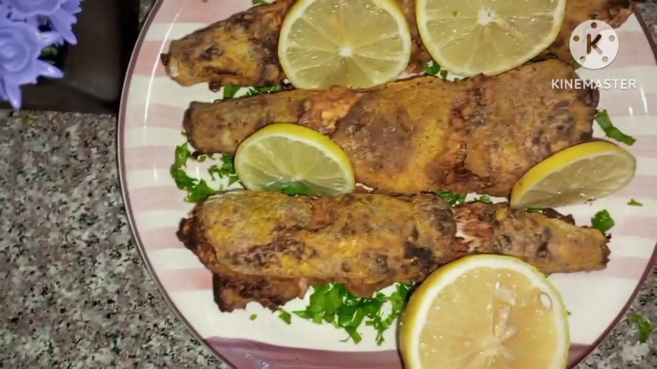 سمك مقلي بطريقة صحية(بالقلايه الهوائية) خفيف وصحي *سمك الأرجنتيني * بطريقة سهلة،وطعم عالمي😍😍