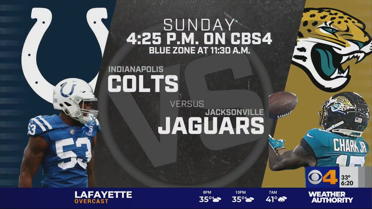 Watch Colts vs Jaguars Sunday on CBS4