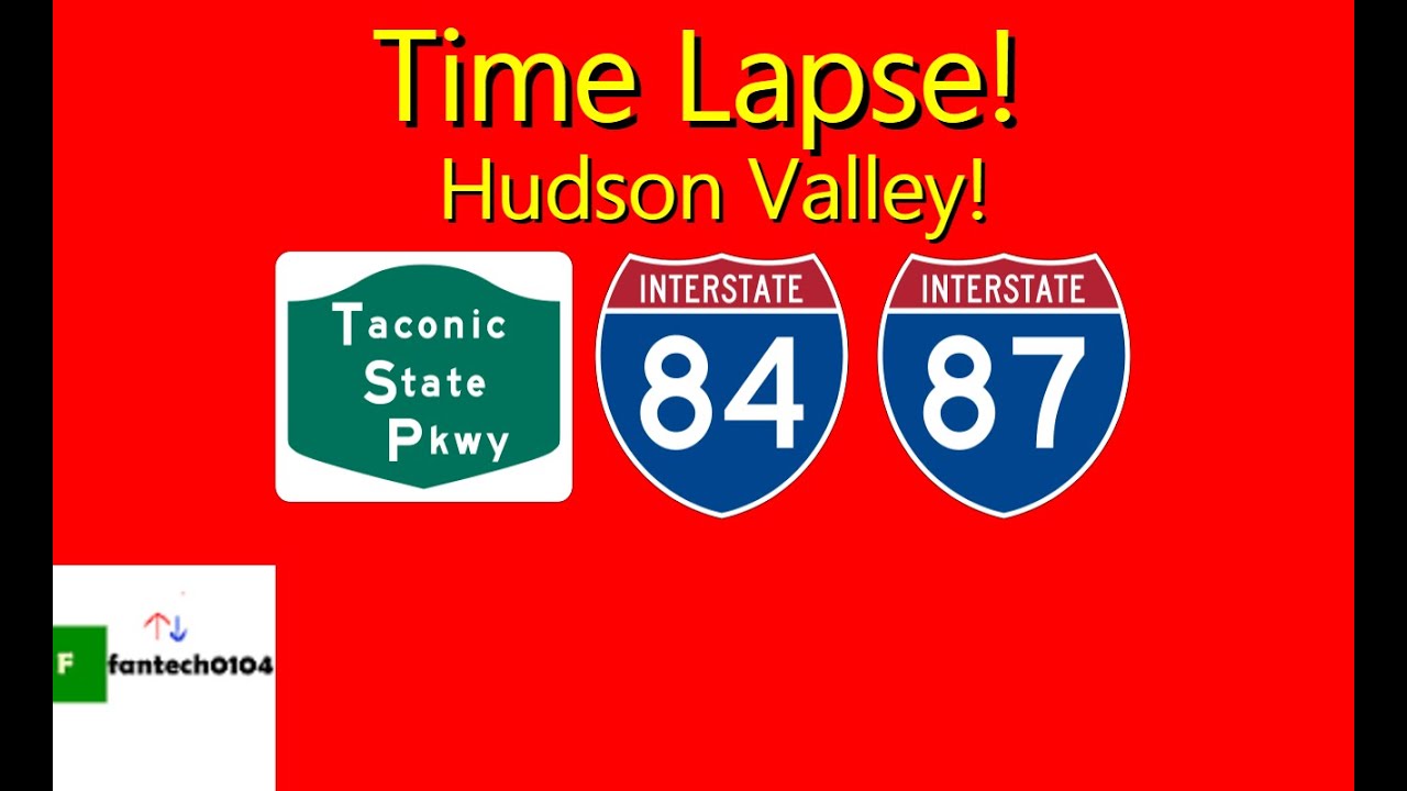 A time lapse of a drive to the Catskills! Taconic State Parkway, Interstates 84 & 87