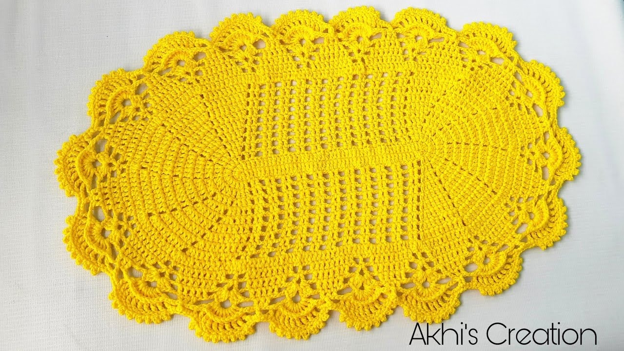 Easy and simple crochet Table Runner / কুশিকাটার টেবিল রানার/ম্যাট