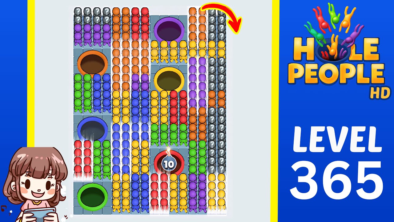Hole People Level 365 Solution Walkthrough