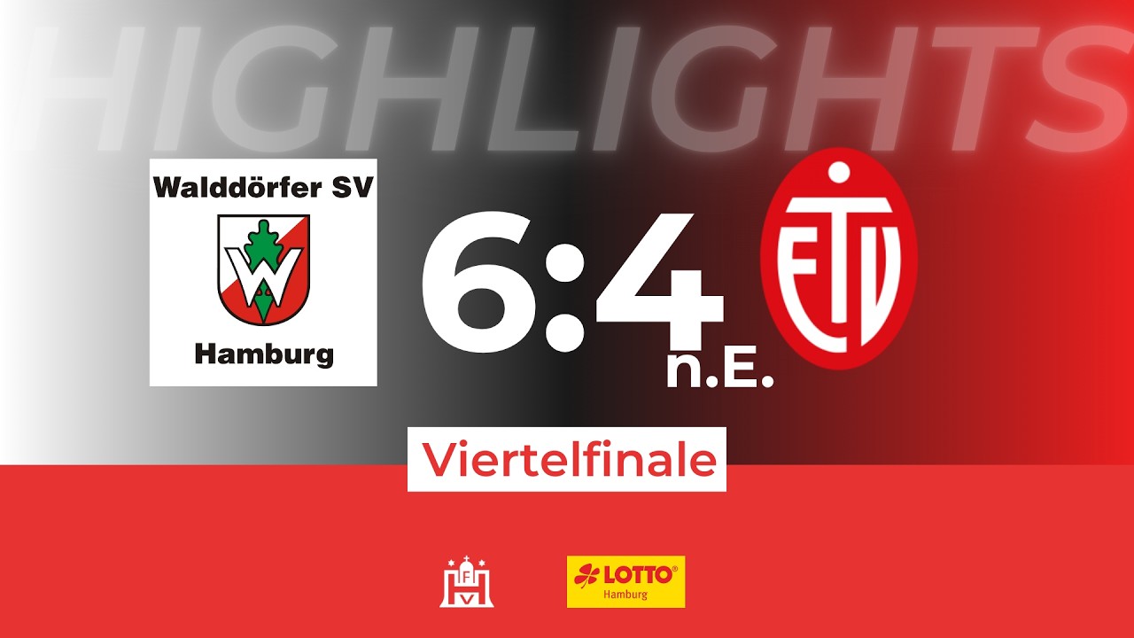 Highlight LOTTO Hamburg-Pokal Viertelfinale Frauen Walddörfer SV - ETV