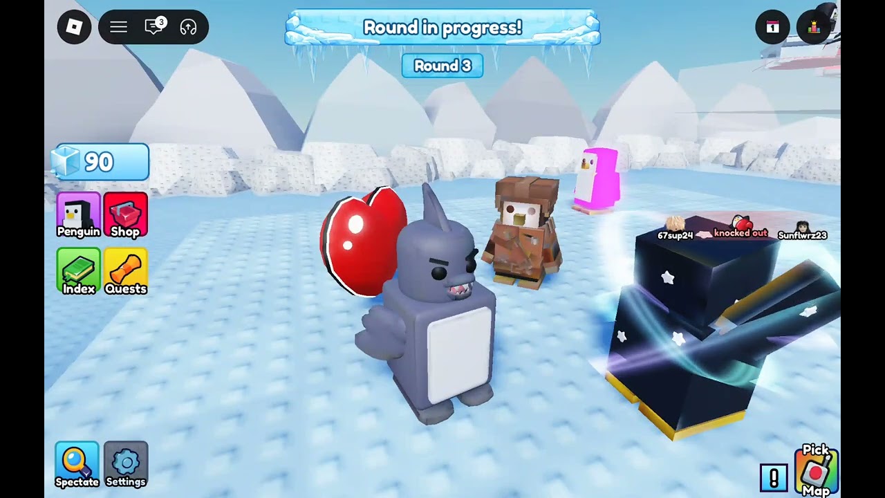 Playing Knockout with my mom In Roblox