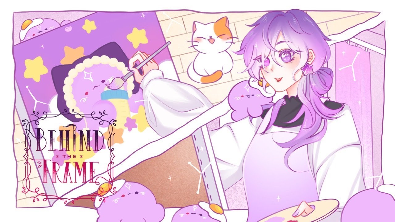 【BEHIND THE FRAME】I paint and pet cat, my dream life【NIJISANJI EN | Uki Violeta】