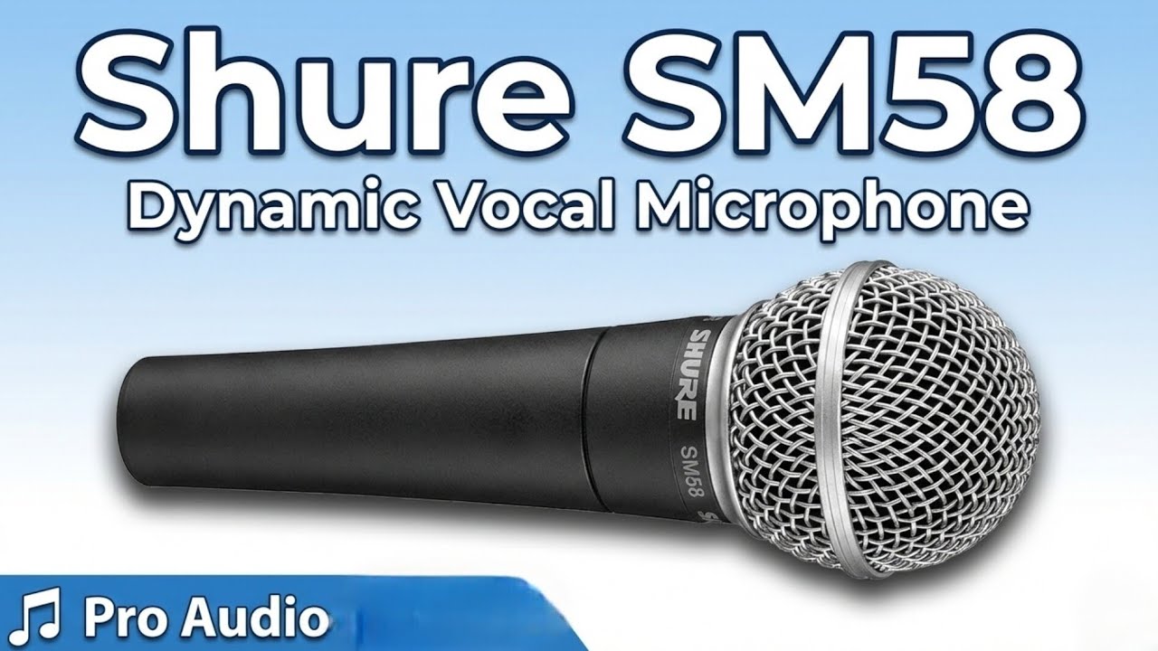 Тест звучания динамического вокального микрофона Shure SM58 | Чистое качество вокального звука