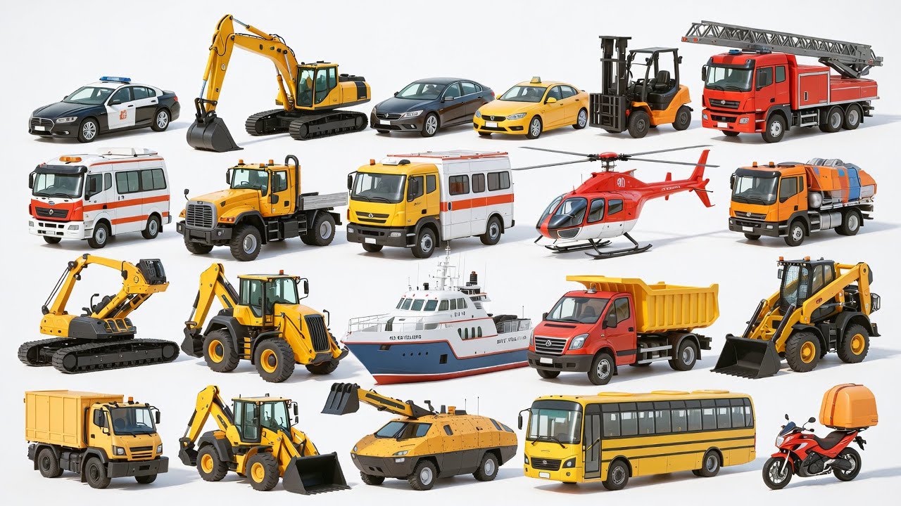 Vehicle Names in English | Types of Vehicles | Mode of Transport for kids | Vehicles Vocabulary