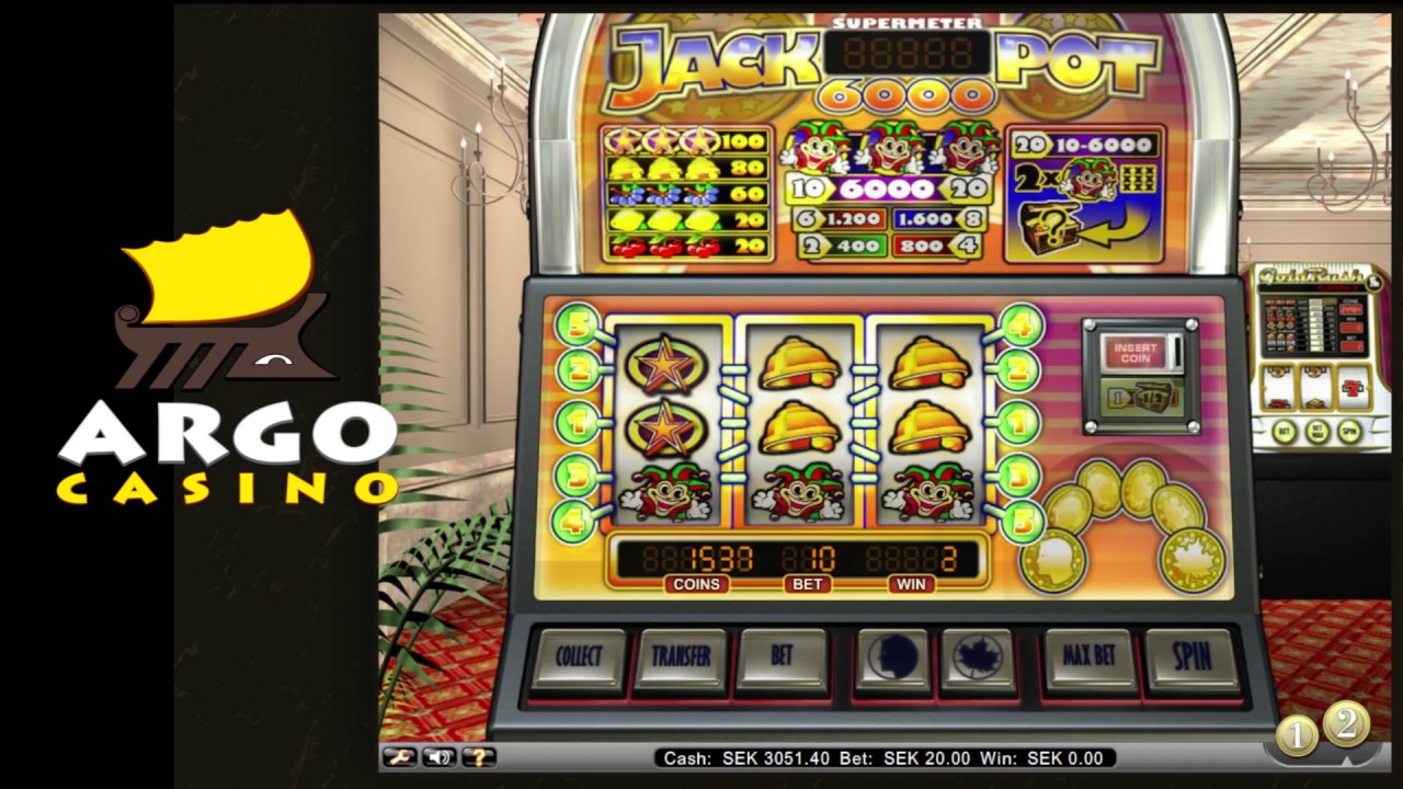 Max WIN on Jackpot 6000 - NetEnt