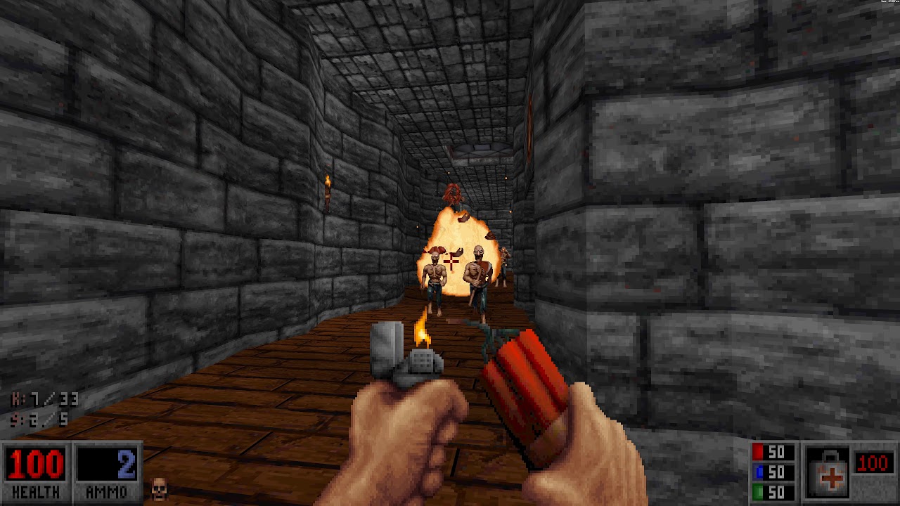 Blood (BloodGDX) - E4M1 Butchery Loves Company - All Secrets - Well Done - 2160p 4K
