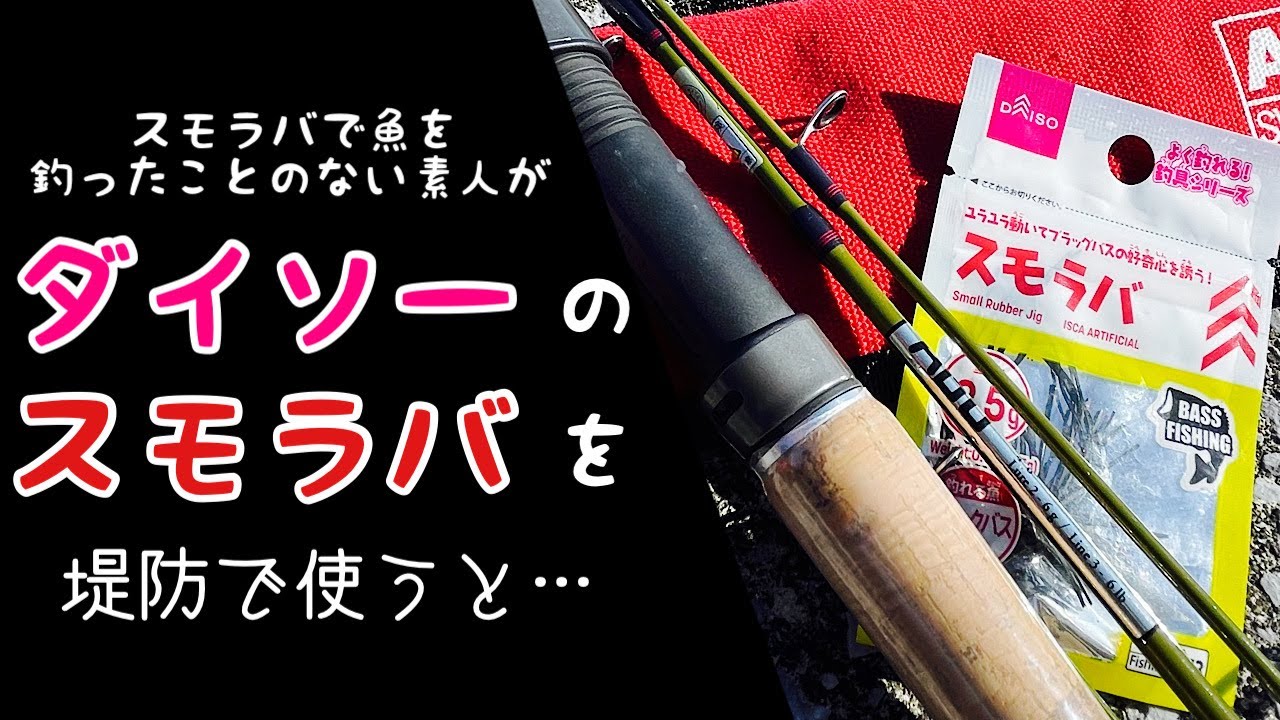リュックに収まるつりざおでラバージグ未経験者がダイソーの「スモラバ」を海で使ってみた結果【ズームサファリ404UL】