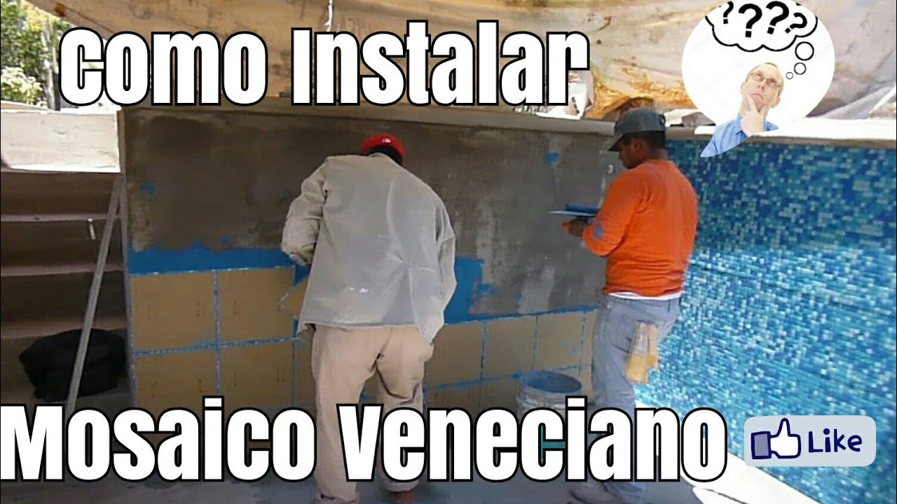 Mosaico Veneciano Para alberca, como se instala!!! tutorial