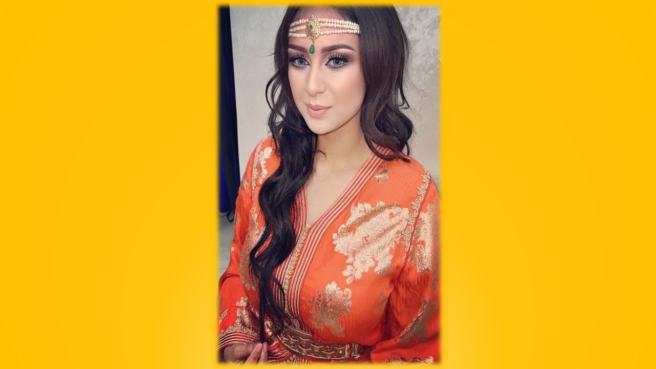 جديد القفطان المغربي لعشاق لوك برتقالي 🧡 أورونج 🧡 Kaftan orange look