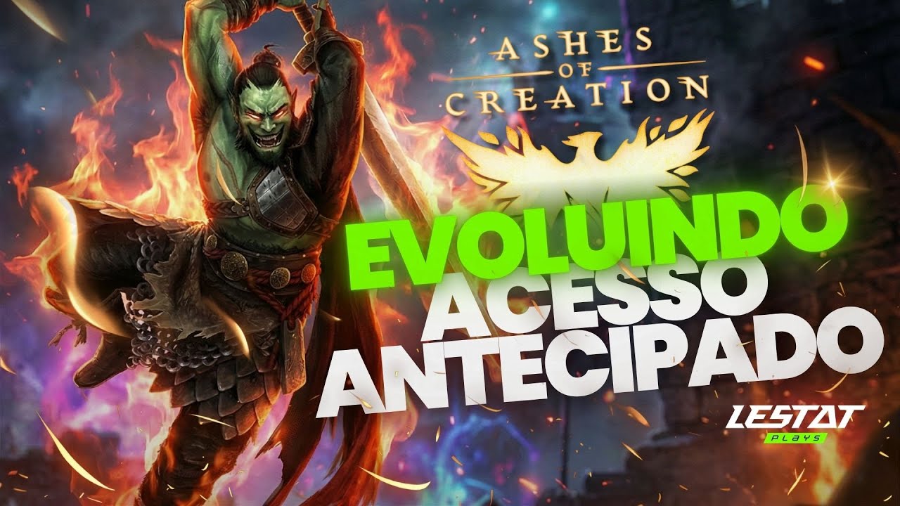 Gameplay Ashes of Creation MMORPG com FIGTHER - Acesso Antecipado