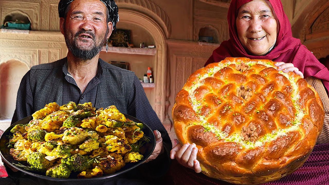 Baking Traditional Afghan Bread 🥞&Cauliflowers| Village Life in Afghanistan 🇦🇫