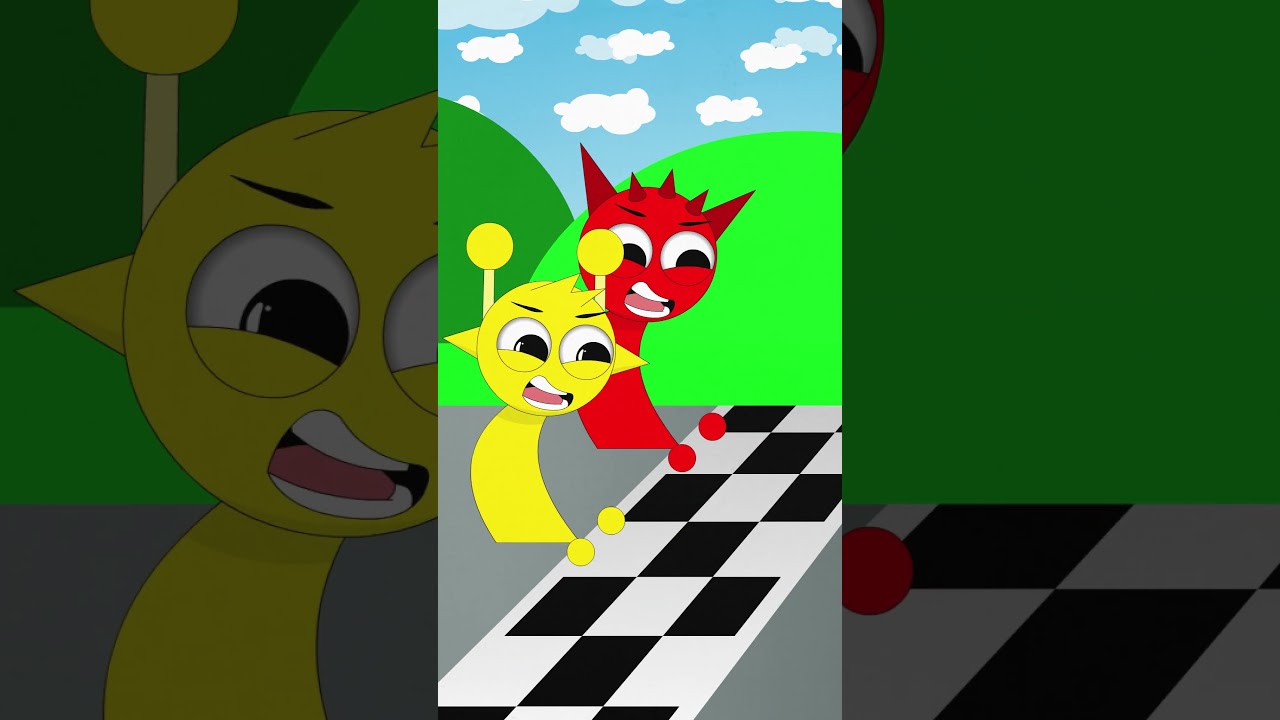 Sprunki - Oren run race (Incredibox Sprunki Animation)#animation #sprunki #incredibox