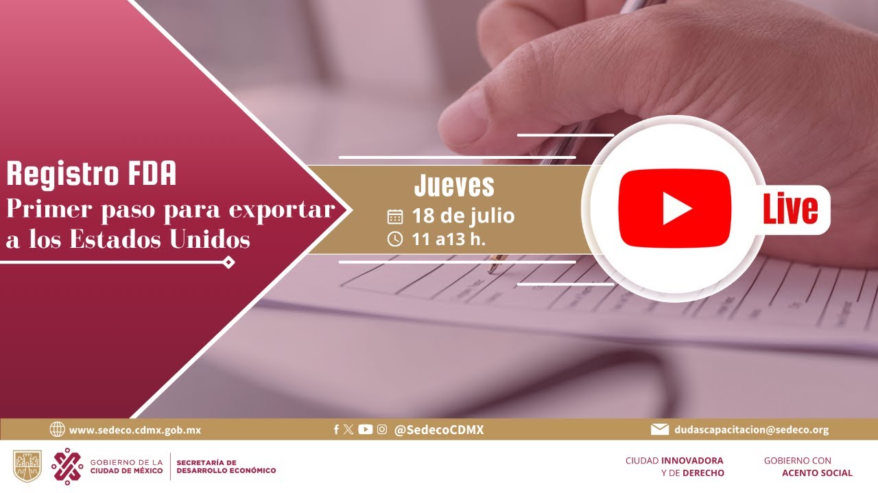 Registro FDA Primer paso para exportar a los Estados Unidos