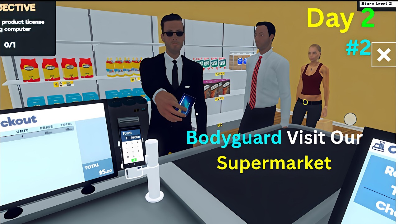 Bodyguard Visit Our Supermarket Buying Expensive Product
