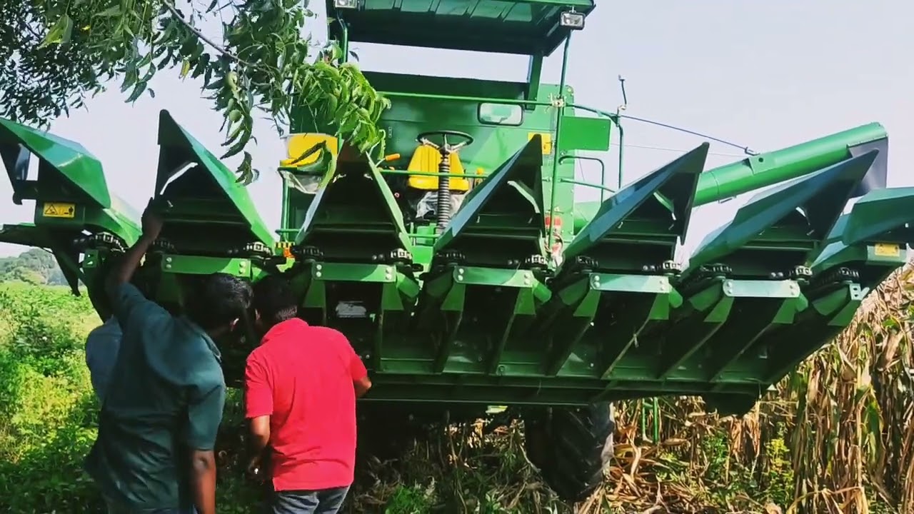 Fast day W70 Maize cutting filed start#khammamcity #telangana