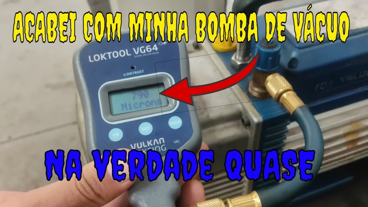 Fui brincar com minha bomba de vácuo e QUASE , Estraguei minha ferramenta .