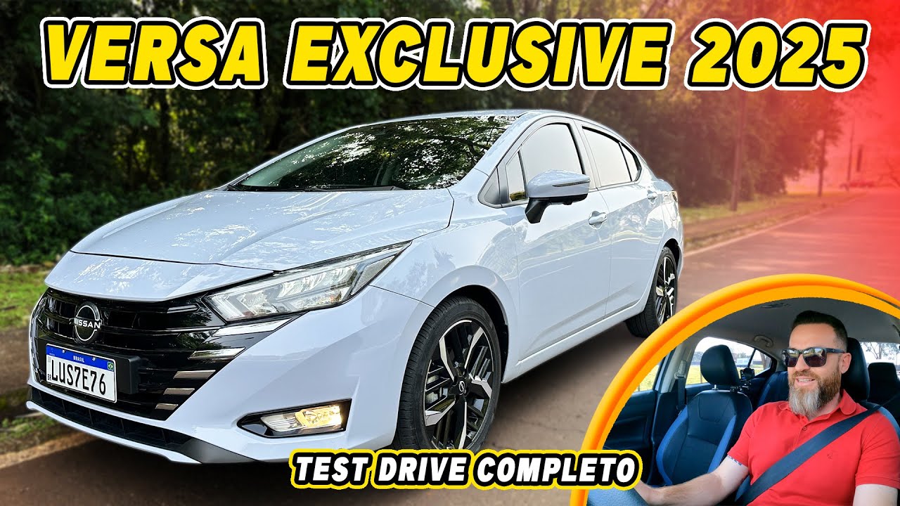 NISSAN VERSA EXCLUSIVE 2025 - Test Drive Completo Nos Mínimos Detalhes!