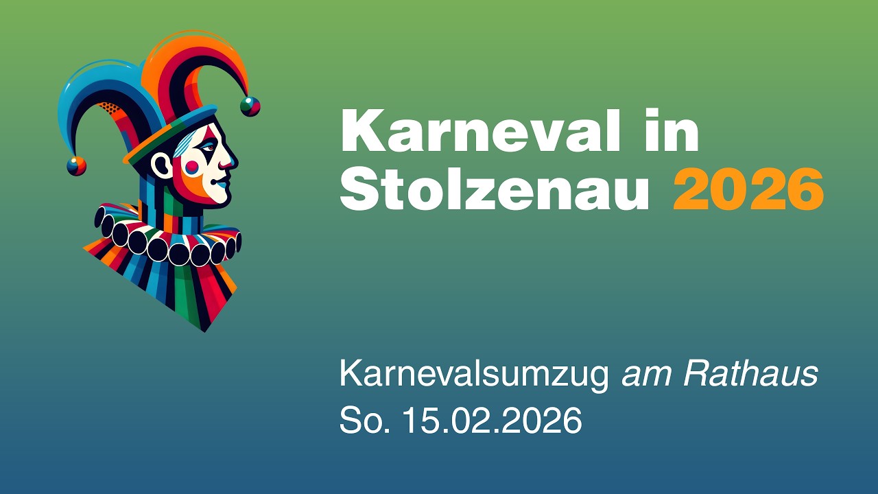 Karneval in Stolzenau 2026: Karnevalsumzug am Rathaus 15.02.2026