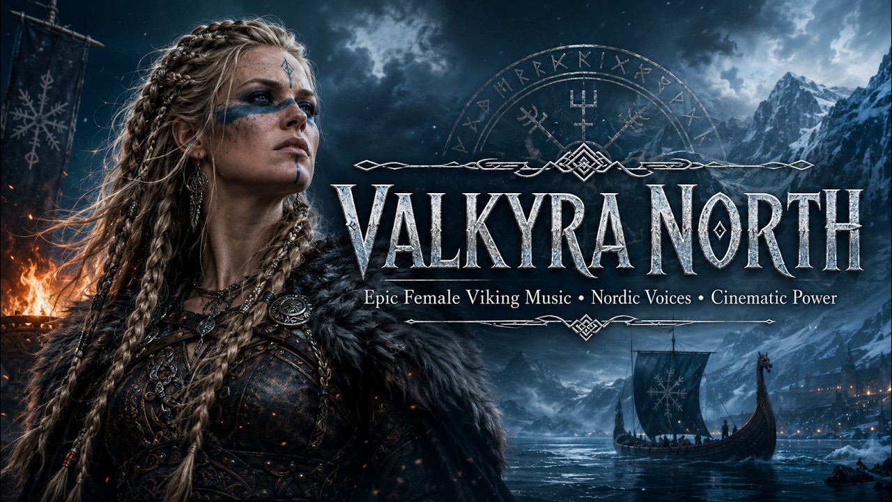 VALKYRA NORTH&mdash;Born From Frost, Crowned in Flame (Epic Female Viking Anthem | Nordic Cinematic Music)
