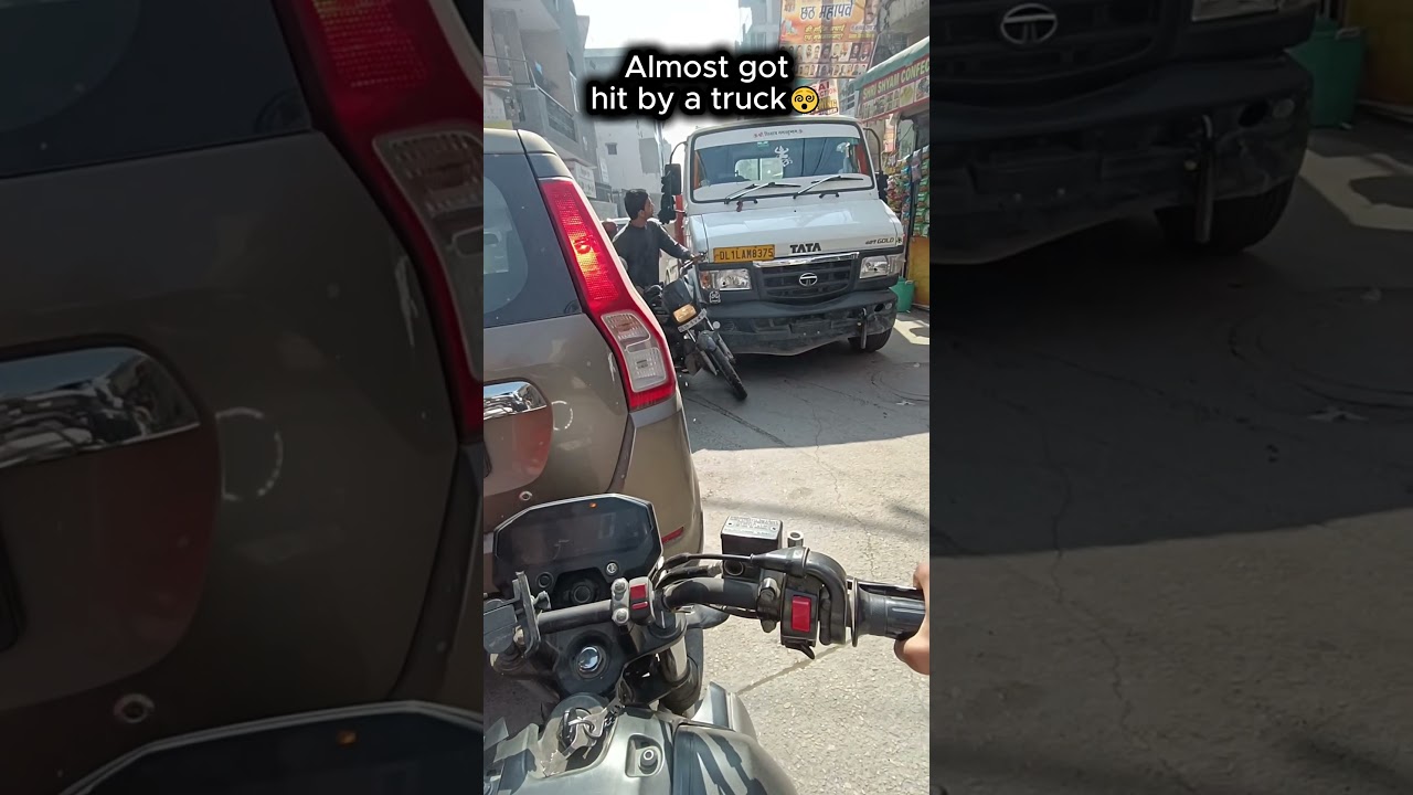 Almost Crash with Truck😳!!!
