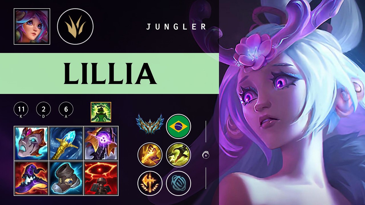 Lillia Jungle vs Karthus - BR Challenger Patch 26.03