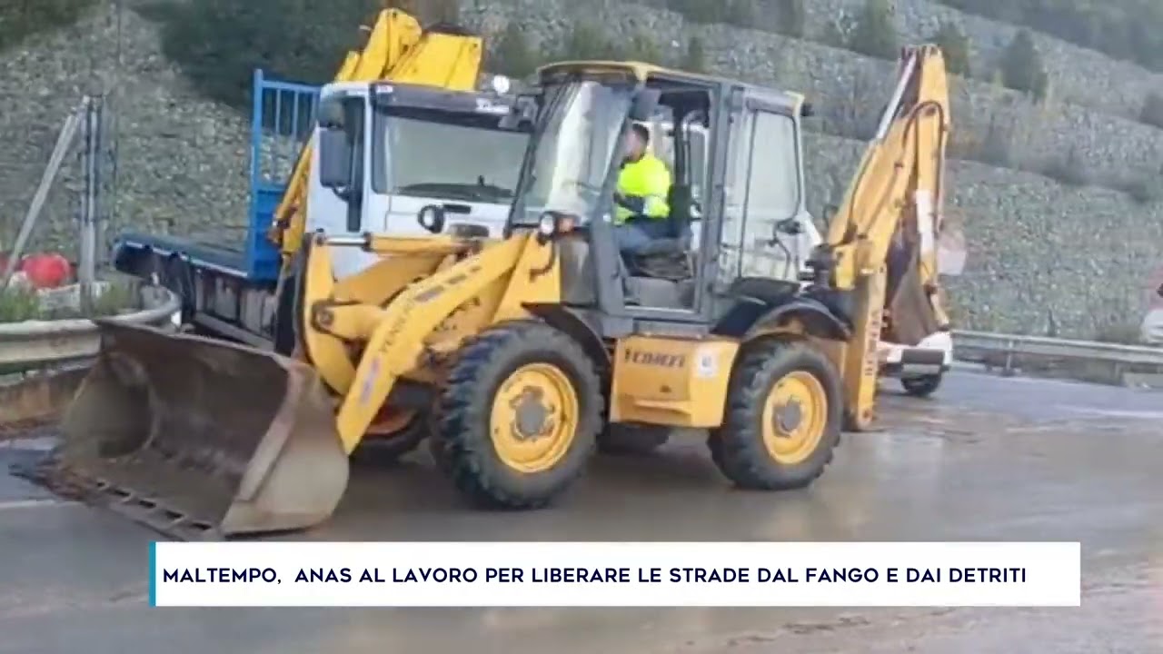 MALTEMPO,  ANAS AL LAVORO PER LIBERARE LE STRADE DAL FANGO E DAI DETRITI