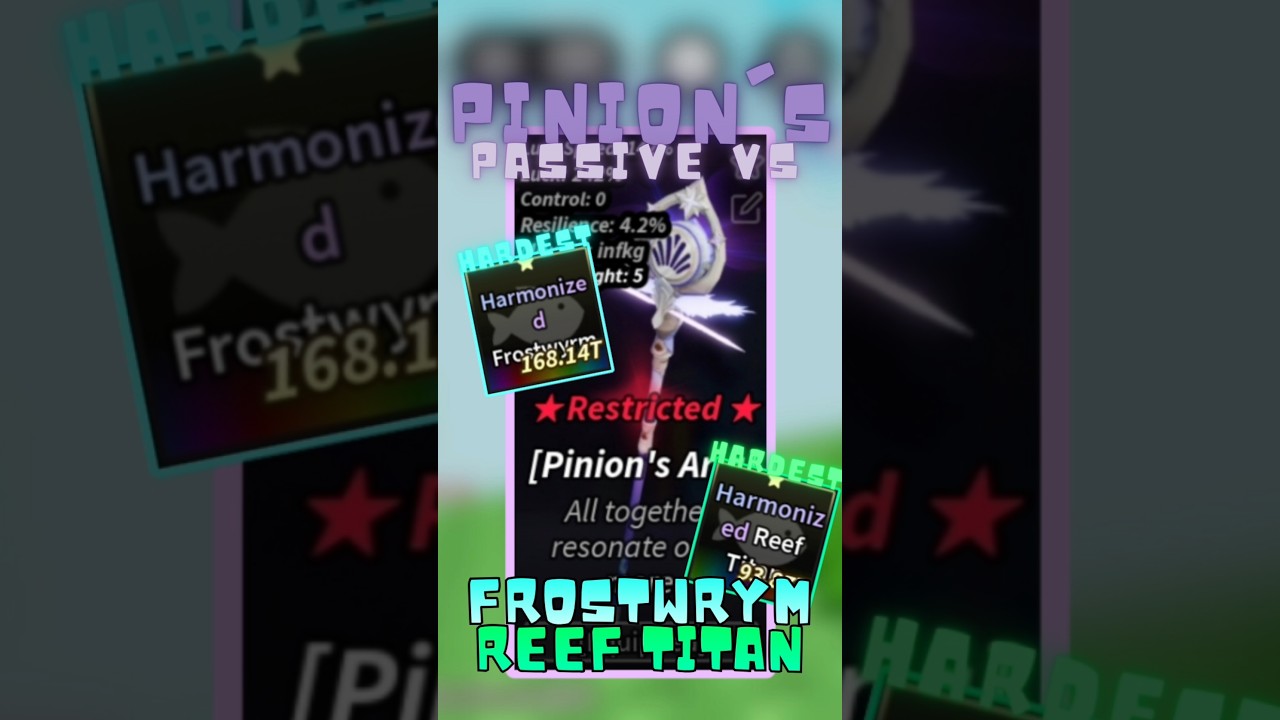 HARMONIZED FROSTWYRM+REEF TITAN!!!!|FISCH COMEBACK!! |#roblox #fisch #theforge