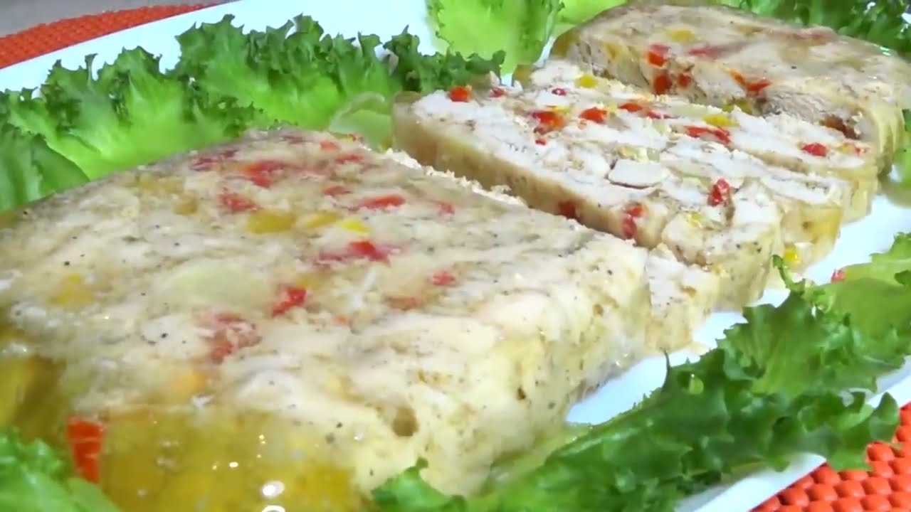 Закуска из КУРИНОГО филе ! Заменит ХОЛОДЕЦ! Мясная ЗАКУСКА в ЖЕЛЕ ! На Праздничный СТОЛ! Вкусно !
