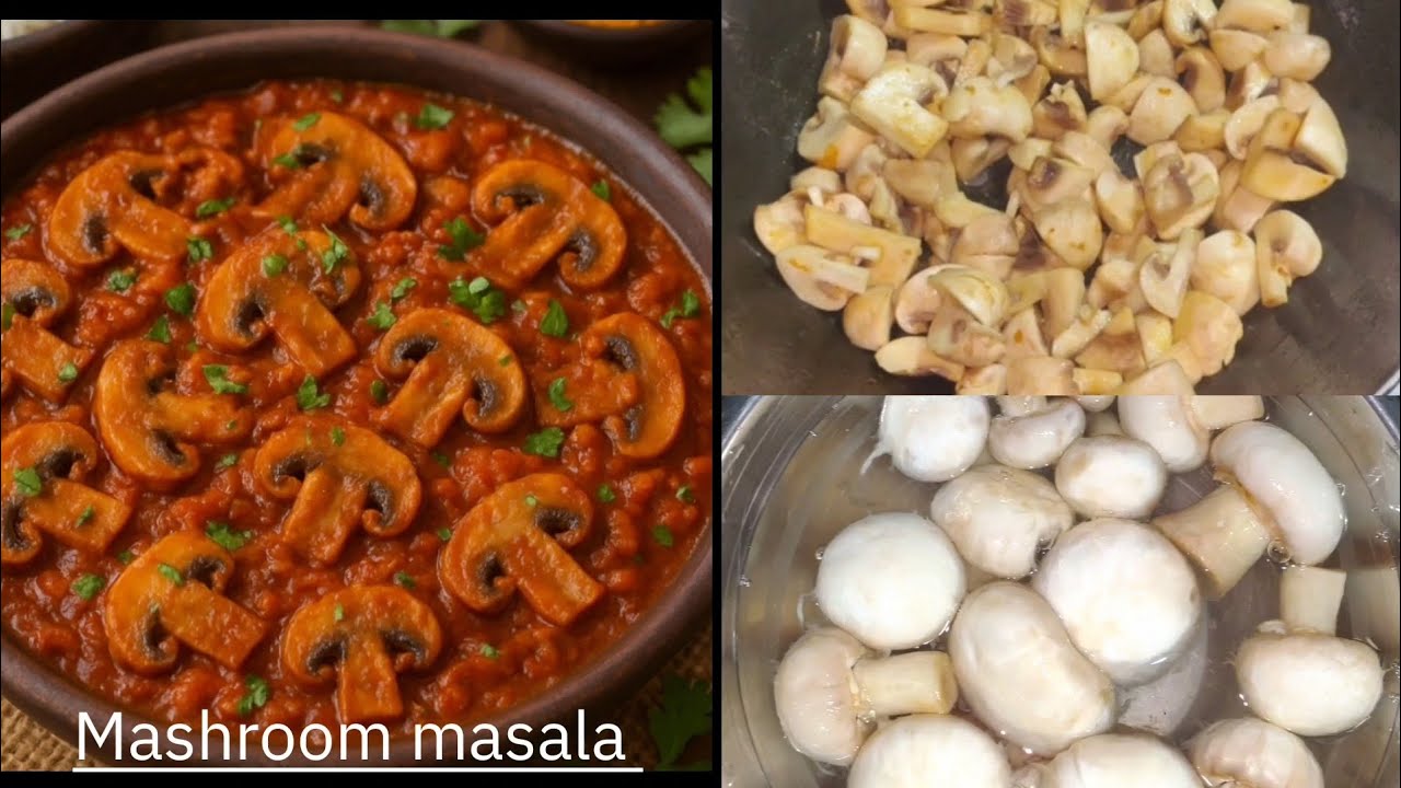 Spice Mushroom Masala Malai Garlic Recipe मशरूम मसाला करी Restaurant Style Mushroom Masala 