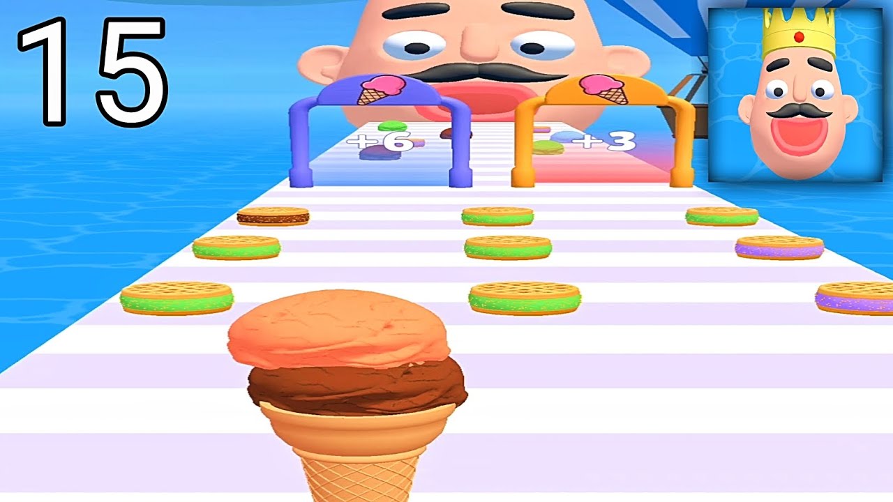 Stacky Ice Cream Runner! Satisfying and Relaxing Gameplay Part 15