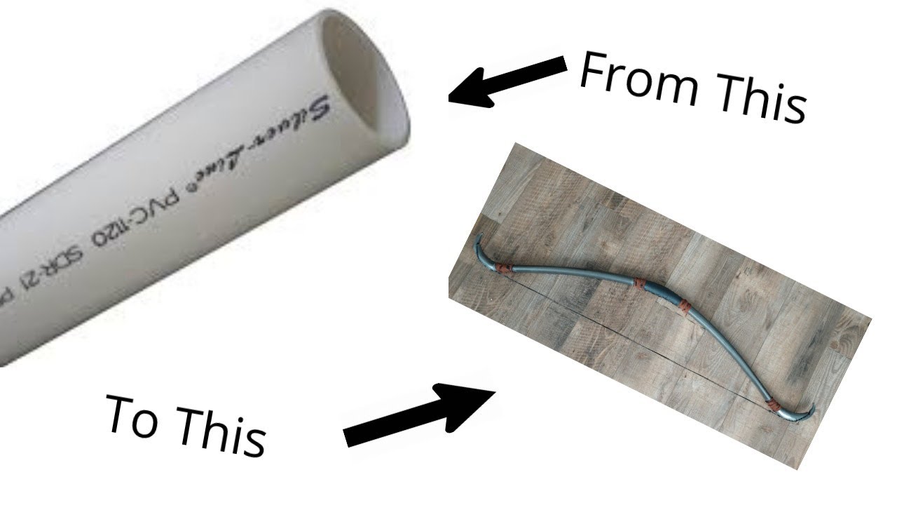 Making a Steel with Leather Wrapping Short Bow out of PVC Pipe!