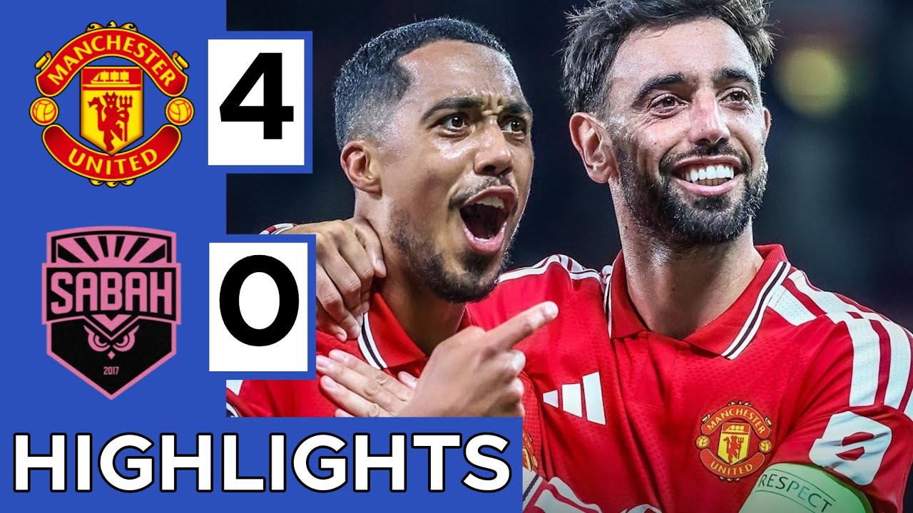 🔴Manchester United vs Sabah (4-0) Extended HIGHLIGHTS | UEFA Champions League