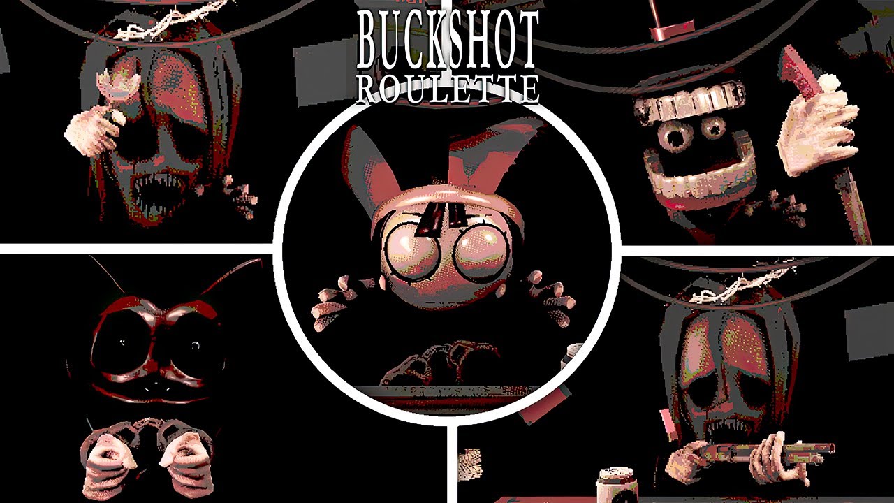 Buckshot Roulette vs GOD vs Pomni vs Caine - All Bosses Mod