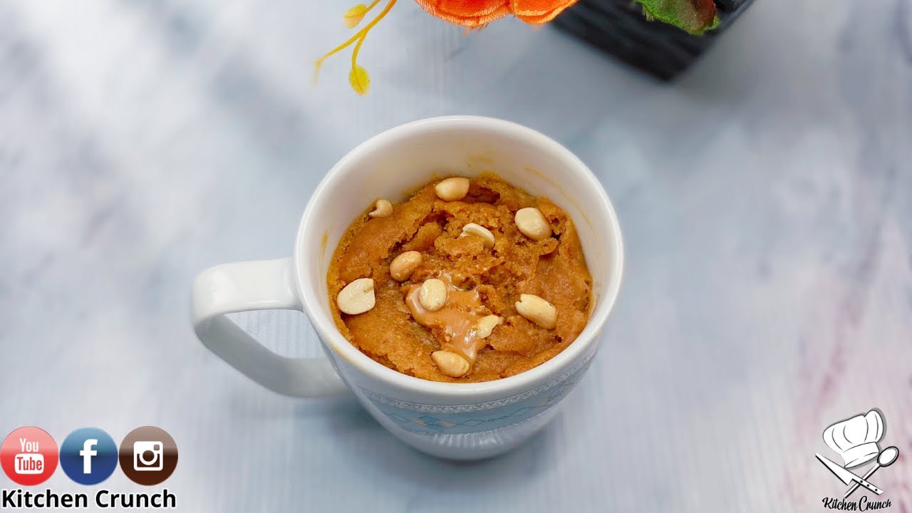 Microwave Peanut Butter Cake | Eggless Peanut Butter Mug Cake Recipe