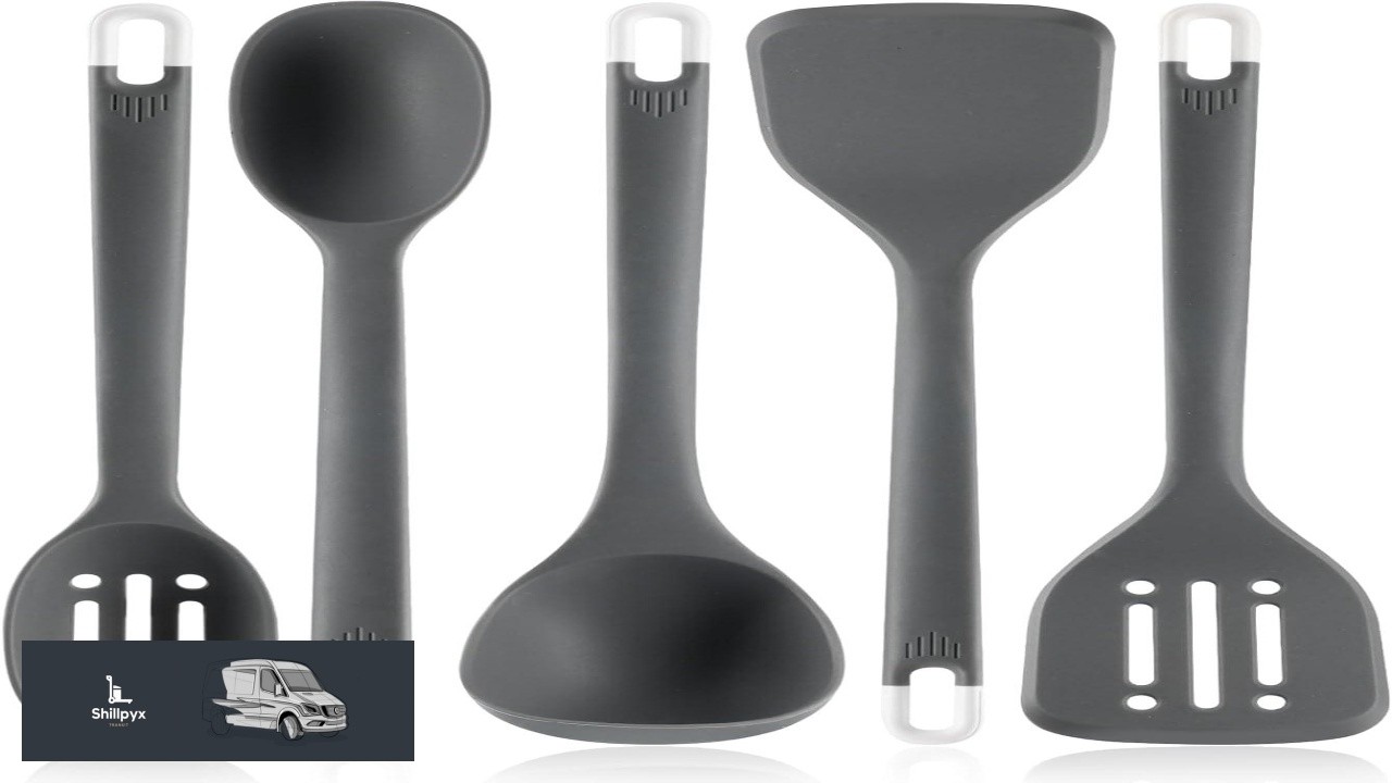 Silicone Kitchen Cooking Utensils Set: MOACC Heat Resistant 13inch Long Kitchen Gadgets