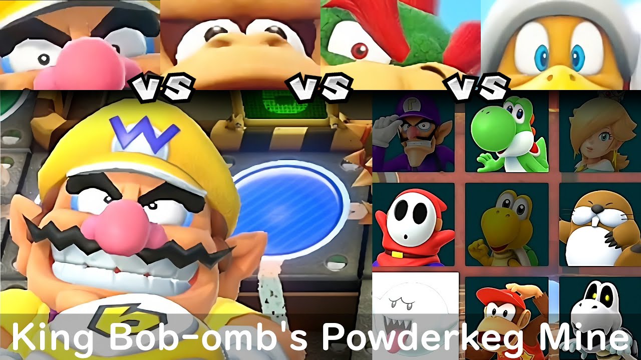 Super Mario Party Wario vs DK vs Bowser vs Hammer Bro #30