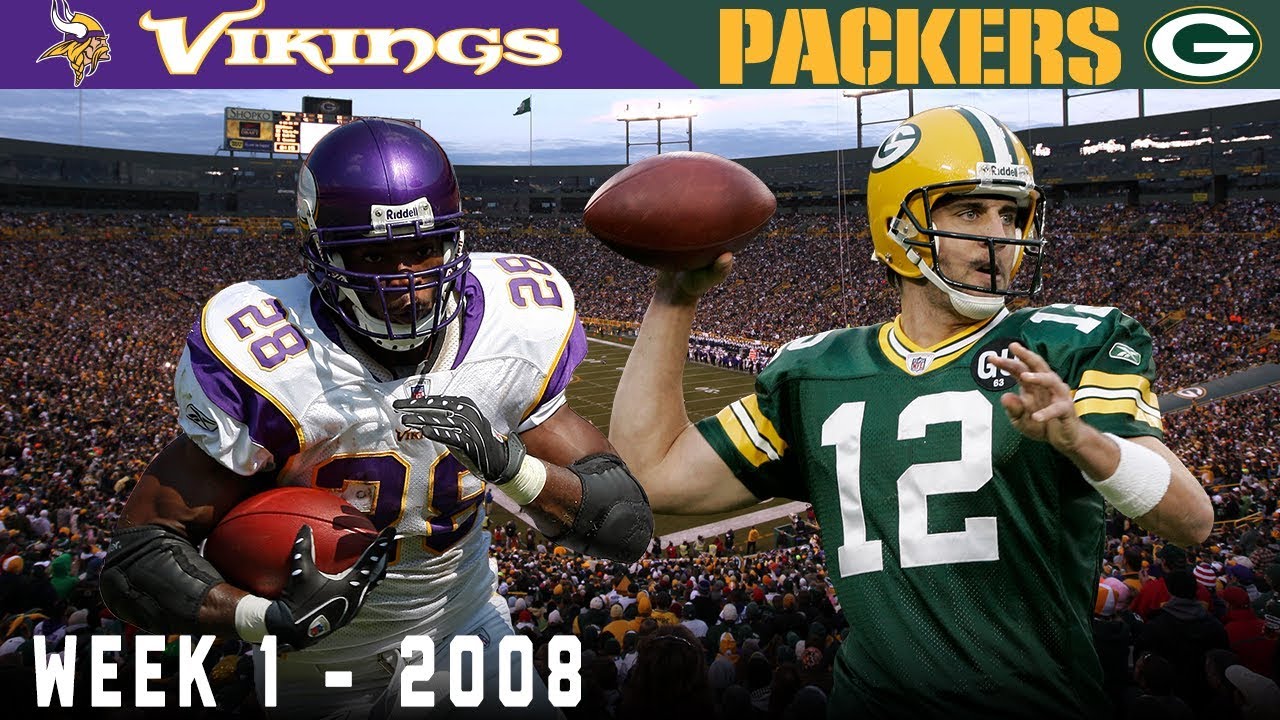 Aaron Rodgers' FIRST Start! (Vikings vs. Packers, 2008)