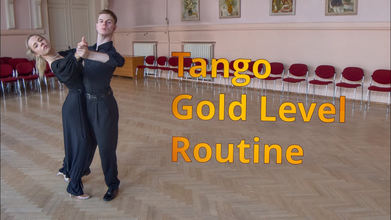 Tango Gold Level Choreography | Fallaway Reverse Slip Pivot, Open Telemark