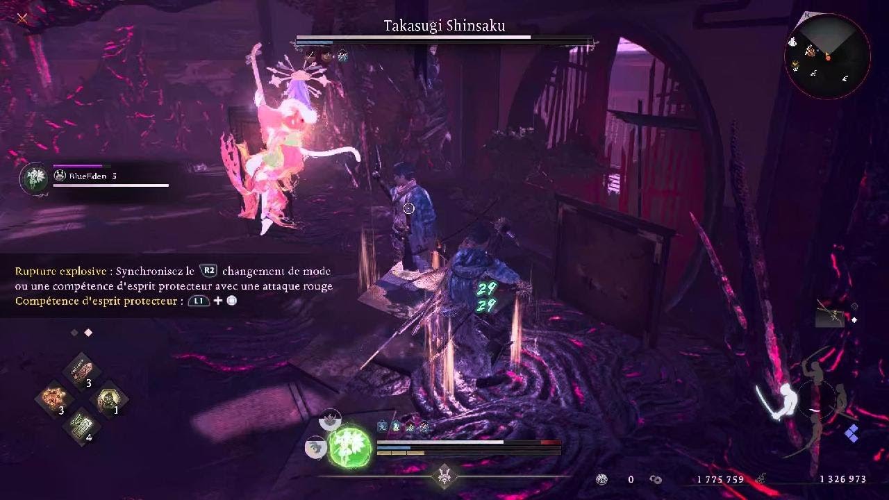 Nioh 3_Battre Takasuki Shinsaku avec son Clone.
