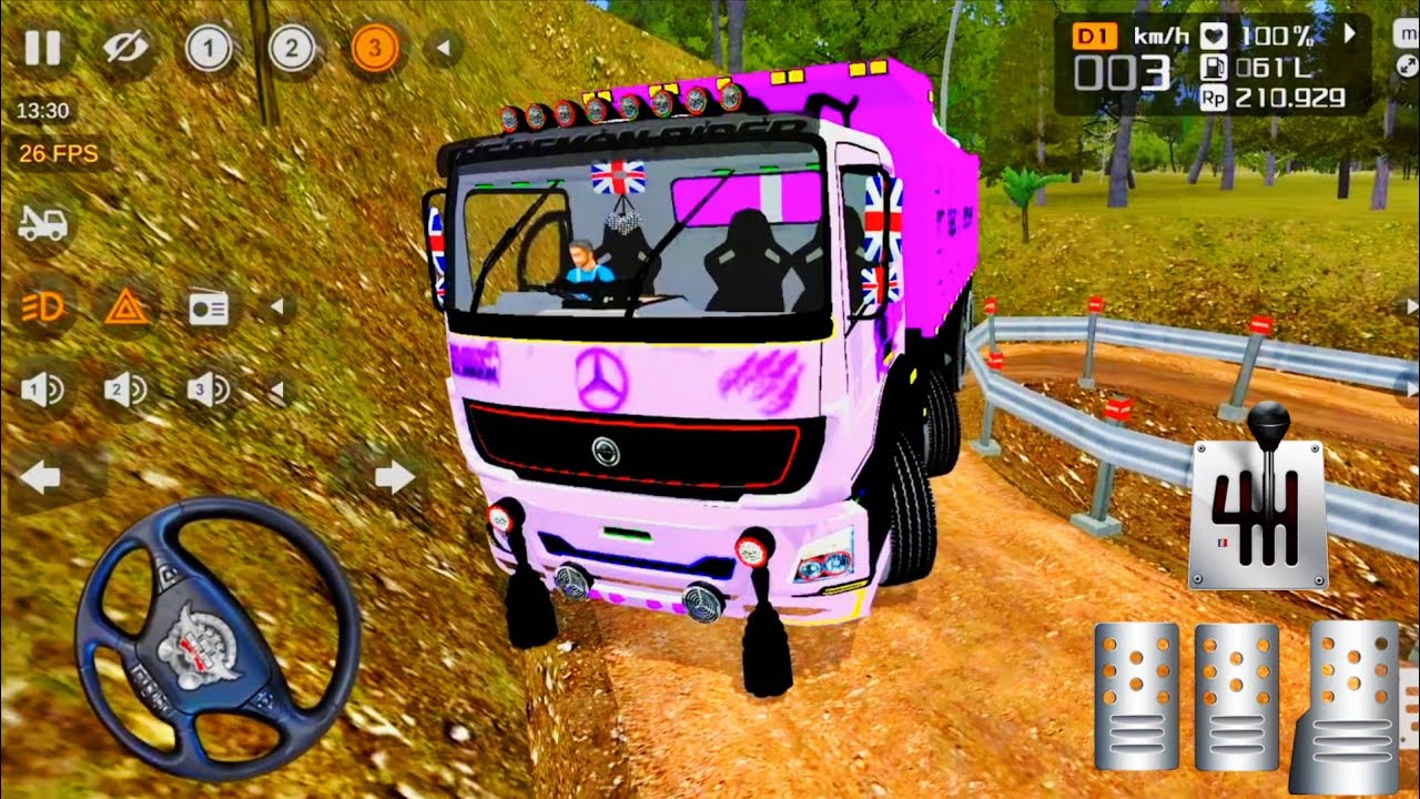 Indian Offroad Truck Driving in New Mod Map | Bus Simulator Indonesia 